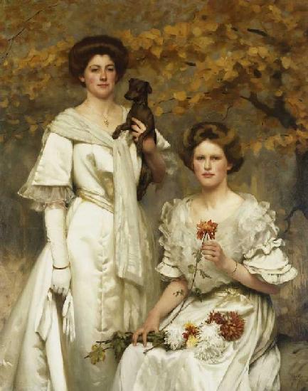 Hilda und Margaret, Töchter des Professor Sir Edward Poulton