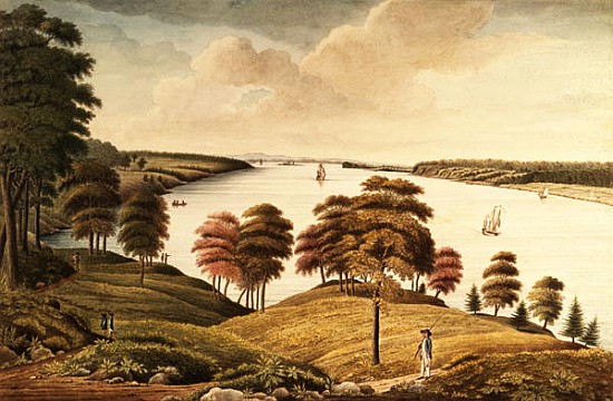 View of the Hudson River from Fort Knyphansen from Thomas Davies