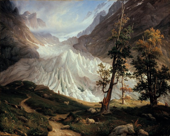 The Lower Grindelwald Glacier from Thomas Fearnley