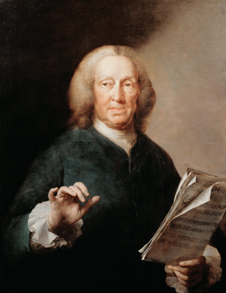 Portrait of Richard Leveridge (1670/1-1758), bass vocalist from Thomas Frye