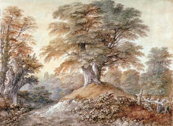 Th.Gainsborough, Study of Beech Trees... from Thomas Gainsborough