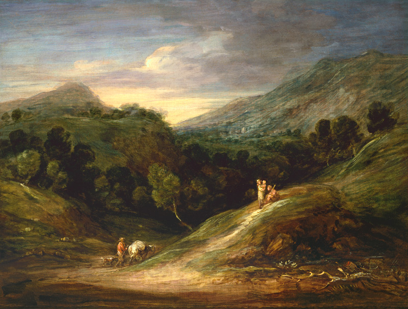 Mountain Landscape with a Drover and a Packhorse from Thomas Gainsborough