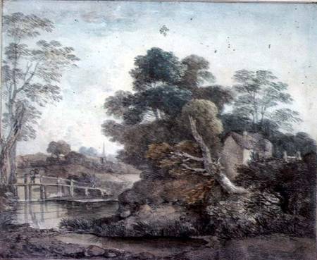 Landscape with Cottage and Stream from Thomas Gainsborough