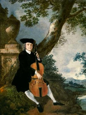 The Rev. John Chafy Playing a Cello