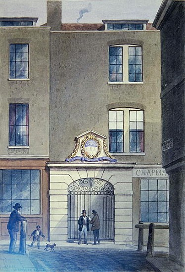 The Entrance to Bakers''Hall from Thomas Hosmer Shepherd
