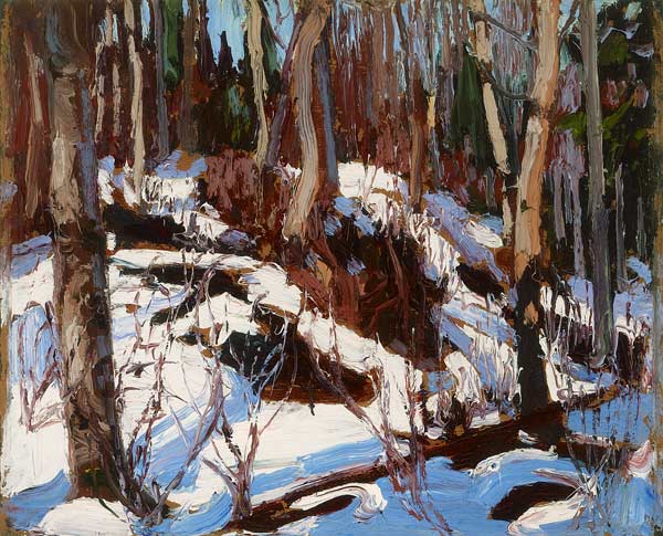 Winter Thaw in the Woods from Thomas John Thomson