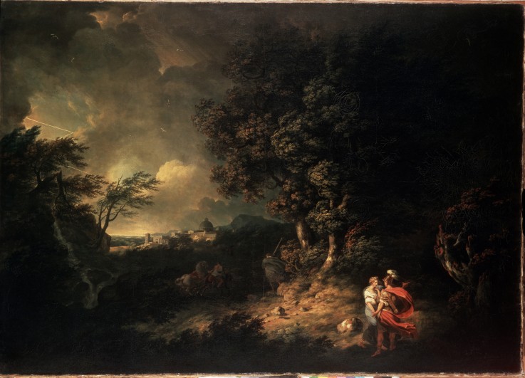 Landscape with Aeneas and Dido from Thomas Jones