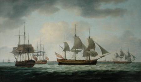 Merchant Vessels off the Coast from Thomas Luny