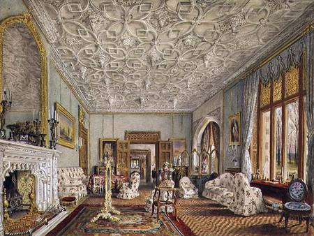 Drawing Room in the Gothic Style from Thomas Mann Baynes