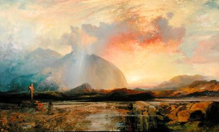 Sunset Vespers at the Old Rugged Cross from Thomas Moran