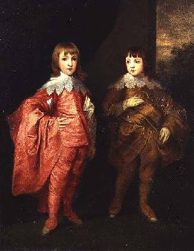 George Villiers, Duke of Buckingham And His Brother, Lord Francis Villiers, 1636, after Van Dyck