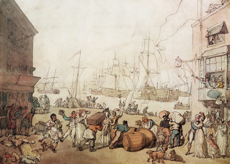 Portsmouth Point from Thomas Rowlandson