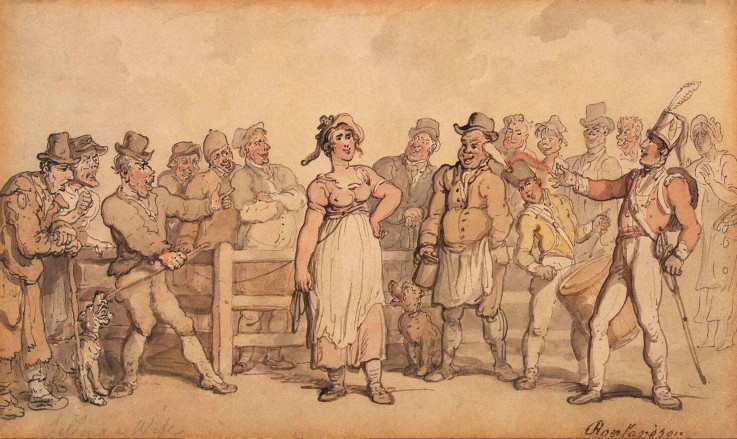 Selling a Wife from Thomas Rowlandson