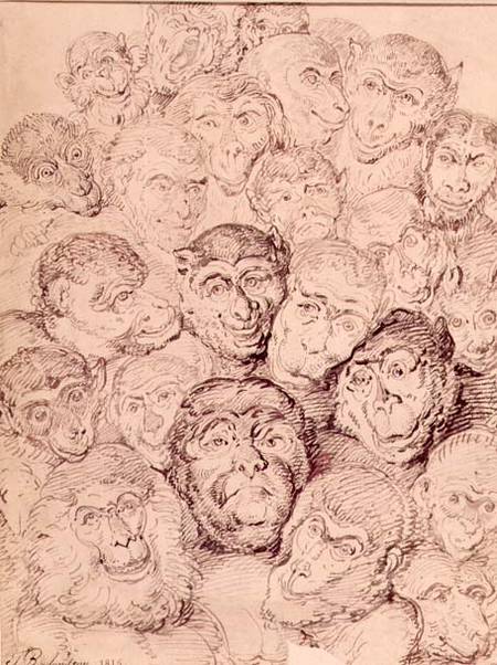 Monkey Faces from Thomas Rowlandson