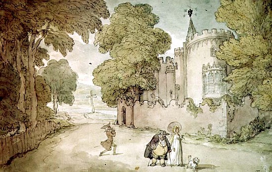 Strawberry Hill from Thomas Rowlandson