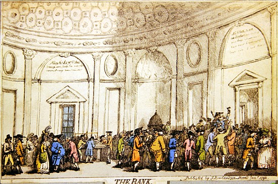 The Bank from Thomas Rowlandson