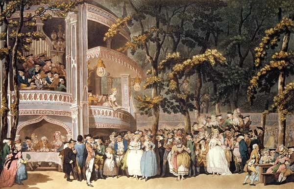 Vauxhall Gardens from Ackermann's 'Microcosm of London'