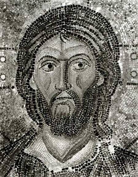 Head of Christ from the Zoe Panel, from 'The Mosaics of Hagia Sophia at Istambul' from Thomas Whittemore
