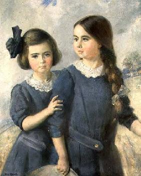 Portrait of Gwynneth and Norah Langton Thompson
