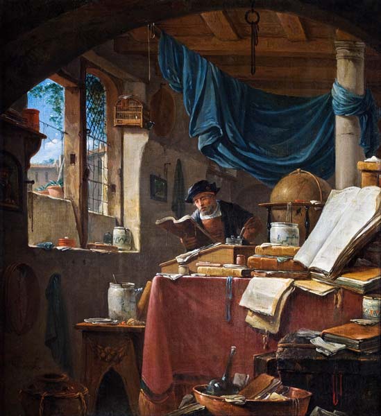 A scholar in his Study from Thomas Wyck