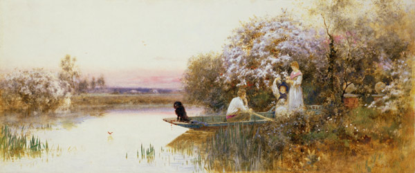 Picking Blossoms. 1895 from Thomas James Lloyd