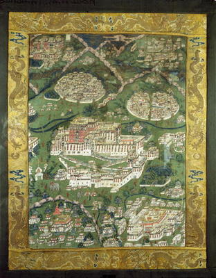 The Potala Palace, Lhasa, Tibet (oil on canvas) from Tibetan School, (18th century)