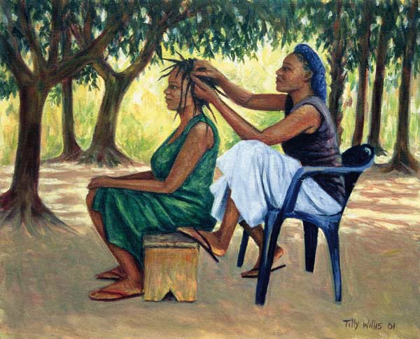 The Hairdresser, 2001 (oil on canvas)  from Tilly  Willis