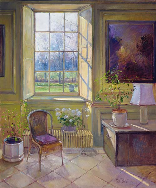 Spring Light and The Tangerine Trees, 1994 (oil on canvas)  from Timothy  Easton