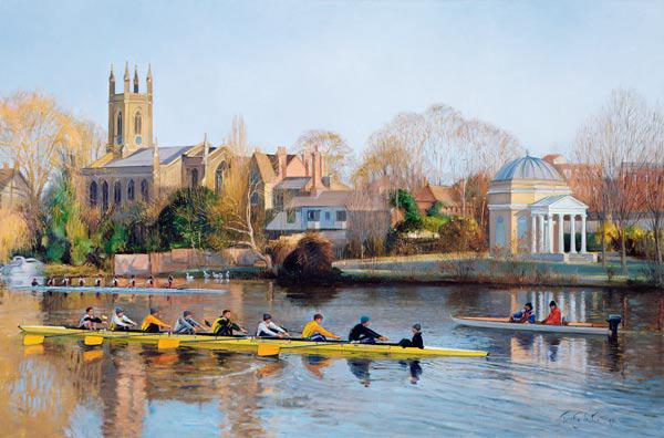 Winter Training at Hampton (oil on canvas) 