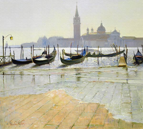 Venice at Dawn (oil on canvas)  from Timothy  Easton