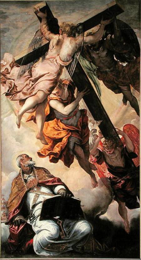Apparition of the Cross to St Peter from Jacopo Robusti Tintoretto