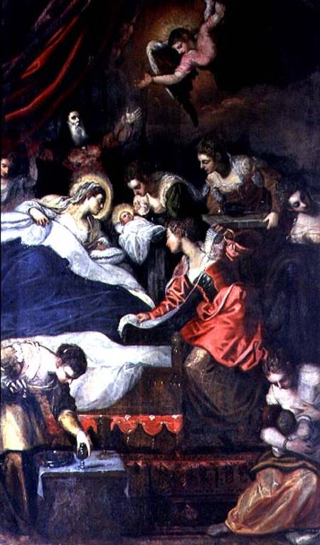 Birth of the Virgin from Jacopo Robusti Tintoretto