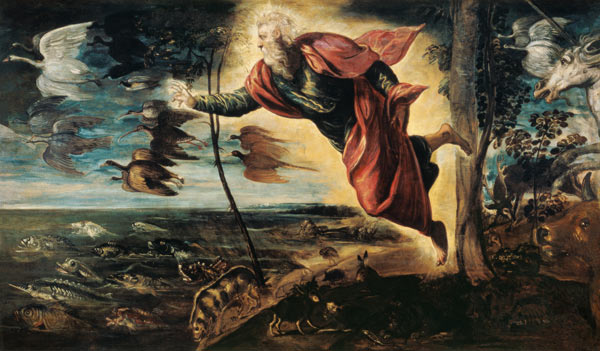 The creation of the animals from Jacopo Robusti Tintoretto