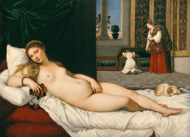 The Venus of Urbino from Tizian (aka Tiziano Vercellio)