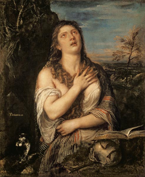 Mary Magdalene from Tizian (aka Tiziano Vercellio)