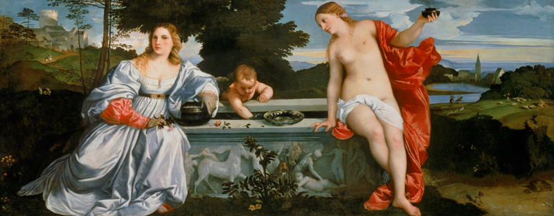 Sacred and Profane Love from Tizian (aka Tiziano Vercellio)