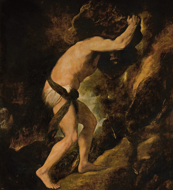 Sisyphus from Tizian (aka Tiziano Vercellio)