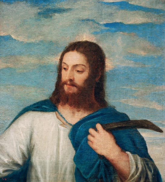 The Saviour from Tizian (aka Tiziano Vercellio)