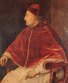 Bildnis des Papstes Sixtus IV. Um 1540. from Tizian (aka Tiziano Vercellio)