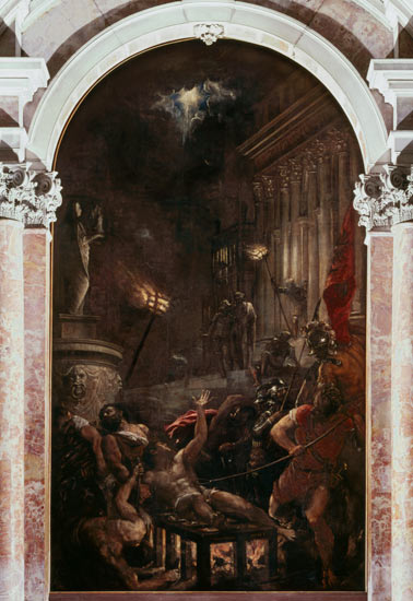 The Martyrdom of St. Lawrence from Tizian (aka Tiziano Vercellio)