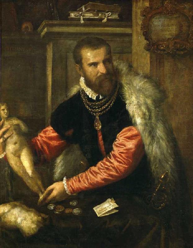 Jacopo de Strada, italienischer Kunstsammler from Tizian (aka Tiziano Vercellio)