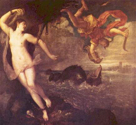 Perseus and Andromeda from Tizian (aka Tiziano Vercellio)