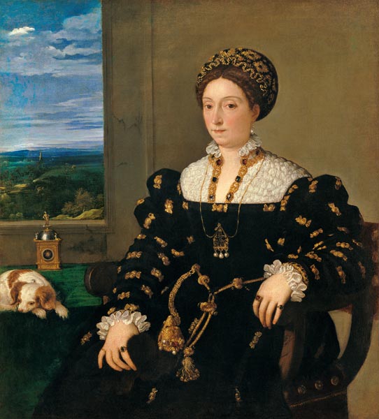 Portrait of Eleonora Gonzaga della Rovere from Tizian (aka Tiziano Vercellio)