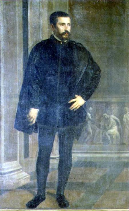 Portrait of Diego Hurtado de Mendoza (1503-75), Spanish politician from Tizian (aka Tiziano Vercellio)