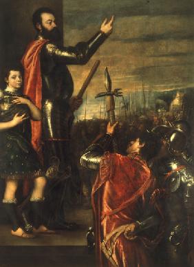 Alfonso d Avalos address / Titian