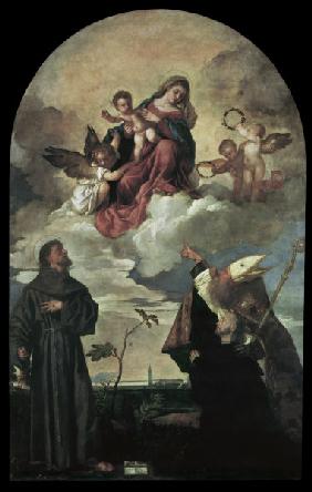 Titian / Mary with child and saints