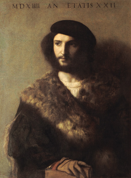 Bildnis eine kranken Mannes im Pelz from Tizian (aka Tiziano Vercellio)