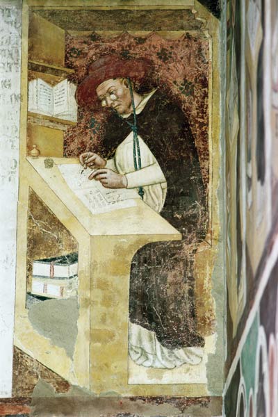 Hugues de Provence at his Desk from the Cycle of 'Forty Illustrious Members of the Dominican Order' from Tommaso  da Modena