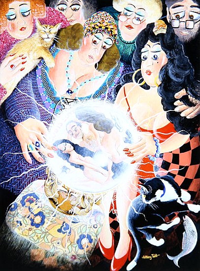 Mrs Dai Bread one and two crystal gaze and discover their husbands'' indiscretions, 2007 (acrylic on from Tony  Todd
