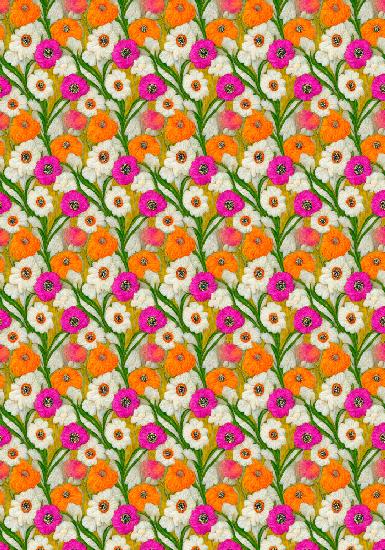 Stitched Flowers Pattern